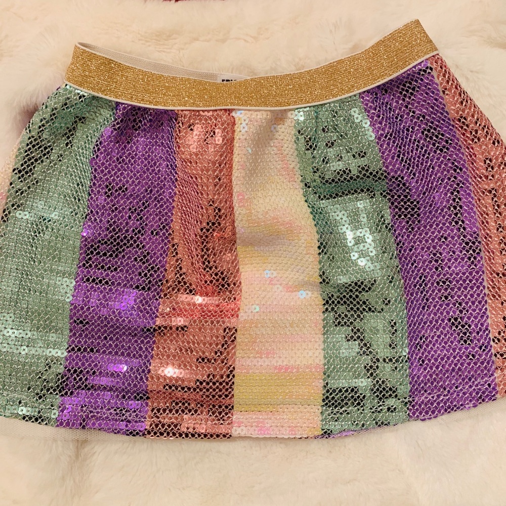 *Multi-color Sequence Toddler Skirt from Macy’s